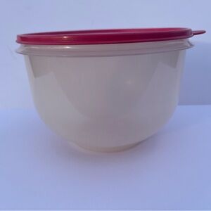 Tupperware Container Super Crisp-It Lettuce Keeper #1424 Sheer/ Pink Lid #2516